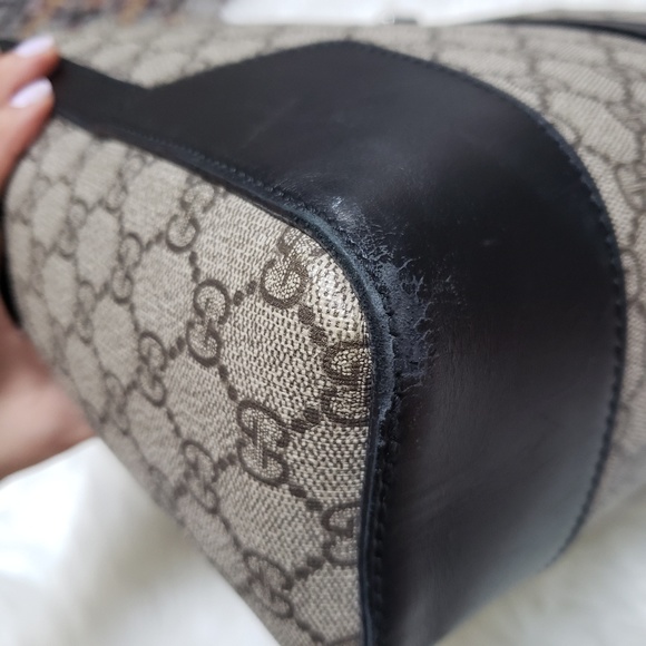 Gucci Supreme Laptop Travel Briefcase Messenger - Picture 4 of 8